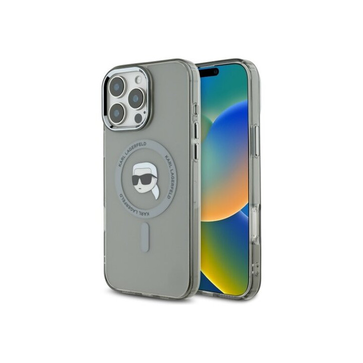 KARL HEAD KARL METAL MAG IPHONE 16 PRO SMOKED