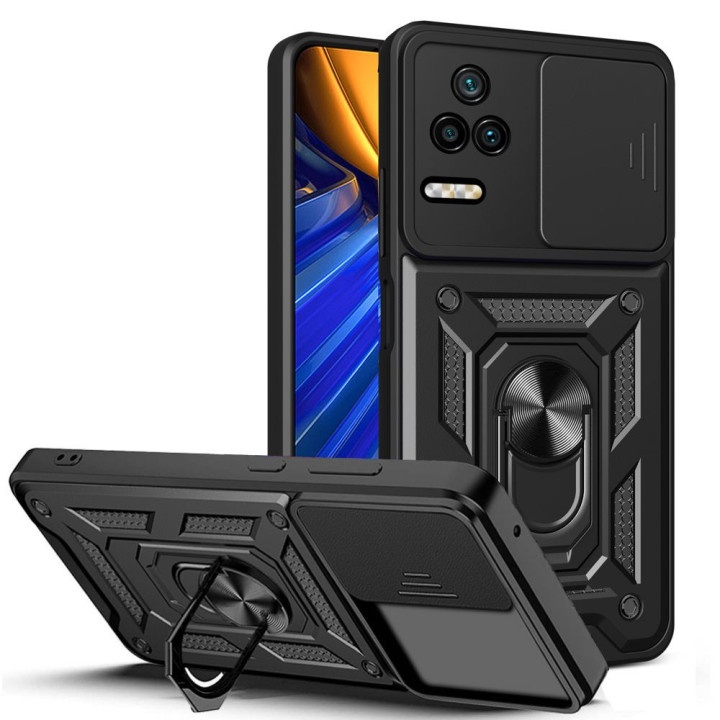 CASE TECH CAMSHIELD POCO F4 5G BLACK