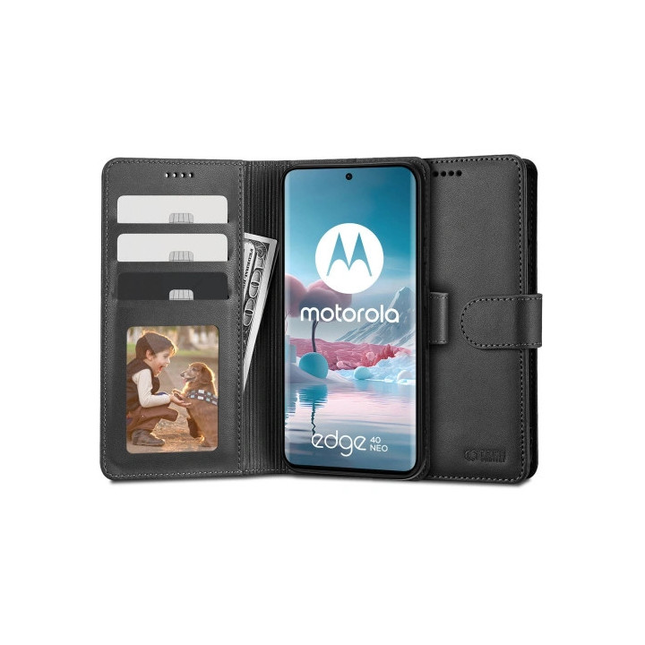 FLIP TECH WALLET MOTO EDGE 40 NEO BLACK