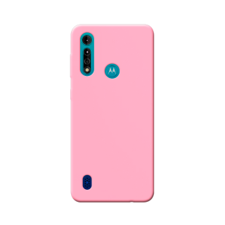 CASE SILICON SOLID MOTO G8 POWER LITE JASNY PINK