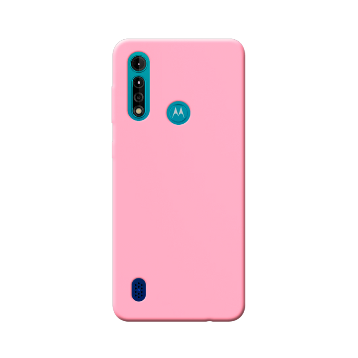 CASE SILICON SOLID MOTO G8 POWER LITE JASNY PINK