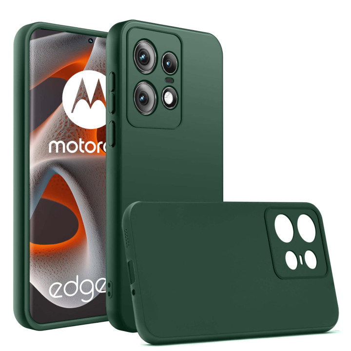 CASE SILICON MOTO EDGE 50 FUSION GREEN