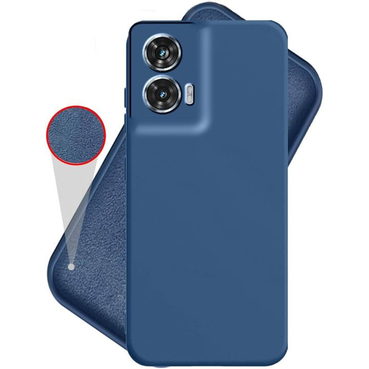 CASE SILICON MOTO EDGE 50 FUSION BLUE