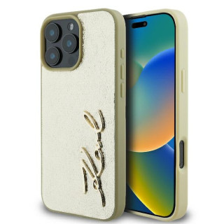 KARL METAL SIGNATURE IPHONE 16 PRO GOLD