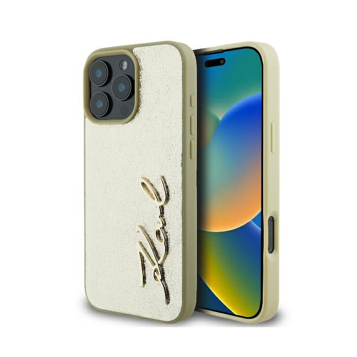 KARL METAL SIGNATURE IPHONE 16 PRO GOLD