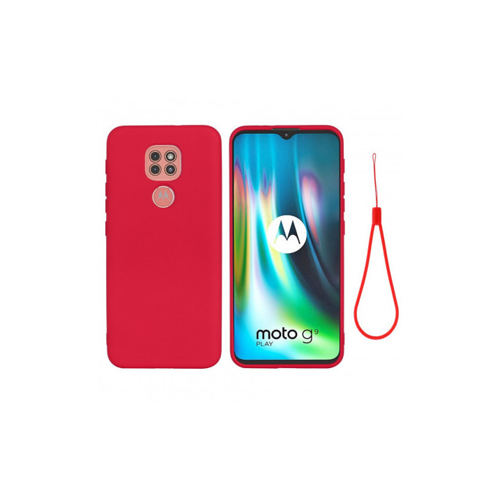CASE MATT MOTO G9 PLAY/G9/E7 PLUS RED