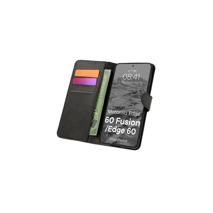 FLIP BOOK NEXERI BIZON MOTO EDGE 60 FUSION BLACK