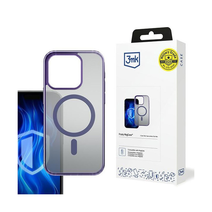 3MK CASE FROSTY MAGCASE IPHONE 16 PRO PURPLE