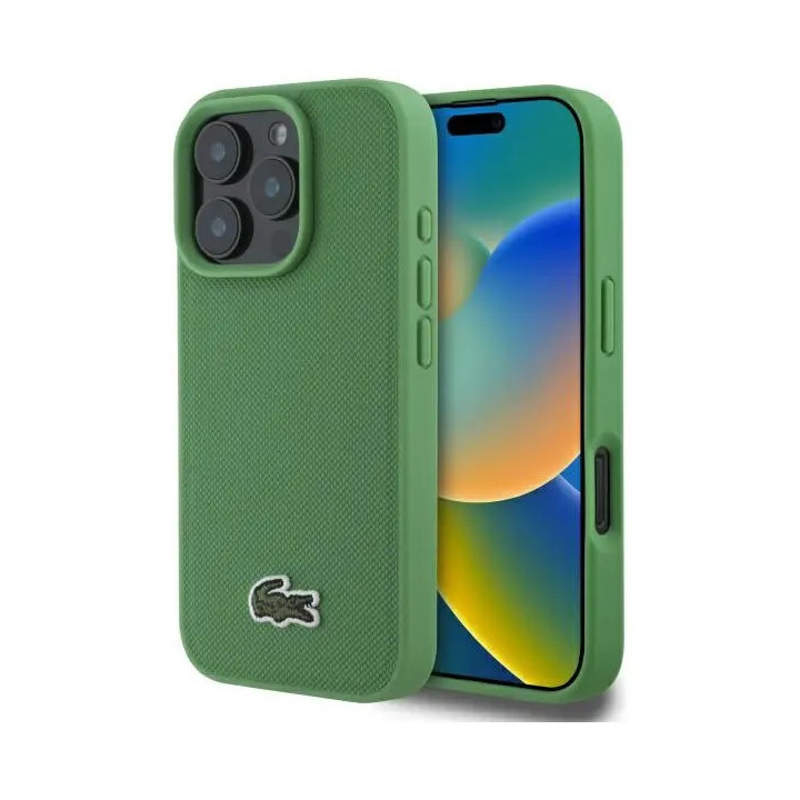 CASE LACOST CROCO LOGO MAG IPHONE 16 PRO MAX GREEN