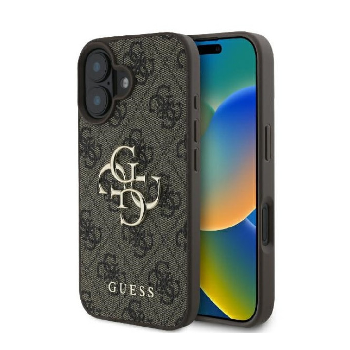 GUESS HARDCASE 4G CLASSIC IPHONE 16 PLUS BROWN