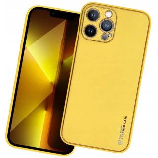 CASE FORCELL LEATHER IPHONE 12 PRO MAX YELLOW