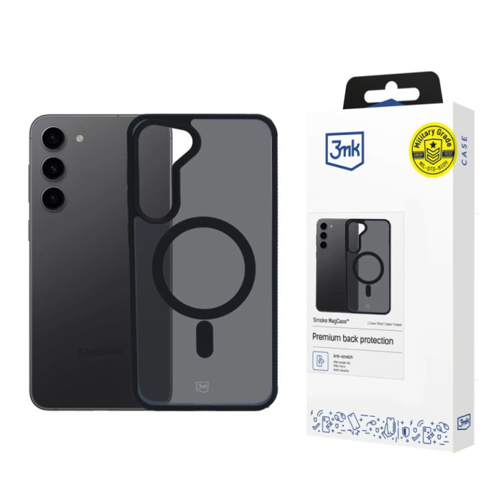 3MK SMOKE MAGSAFE SAM GALAXY S23 PLUS  BLACK
