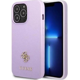 GUESS SAFFIANO STRIPE IPHONE 13 PRO PURPLE