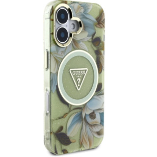 GUESS MAGSAFE FLOWERS IPHONE 16 PRO MAX GREEN