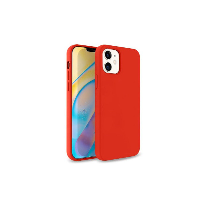 CASE SILICON IPHONE 12 MINI RED
