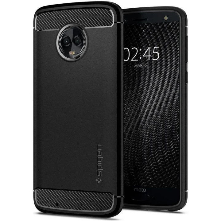 ETUI SPIGEN RUGGED ARMOR MOTO G6 PLUS BLACK