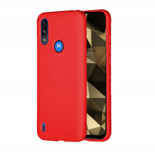 CASE SILICON MOTO E7 RED
