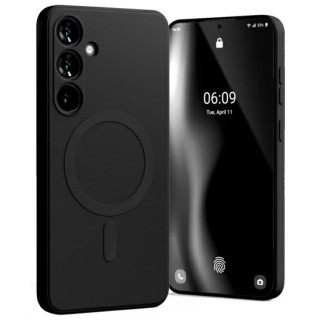 CASE SILICON MAGSAFE SAM GALAXY A55 BLACK