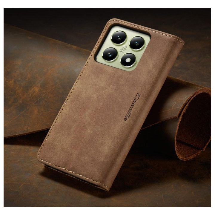 FLIP BOOK NEXERI XIAOMI 14T PRO BROWN