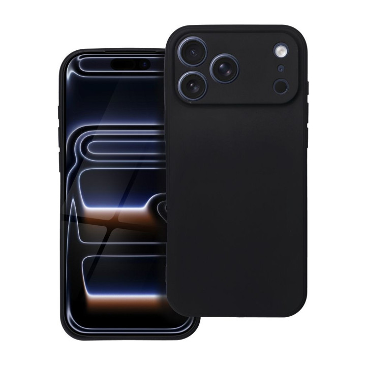 CASE SILICON IPHONE 17 PRO BLACK