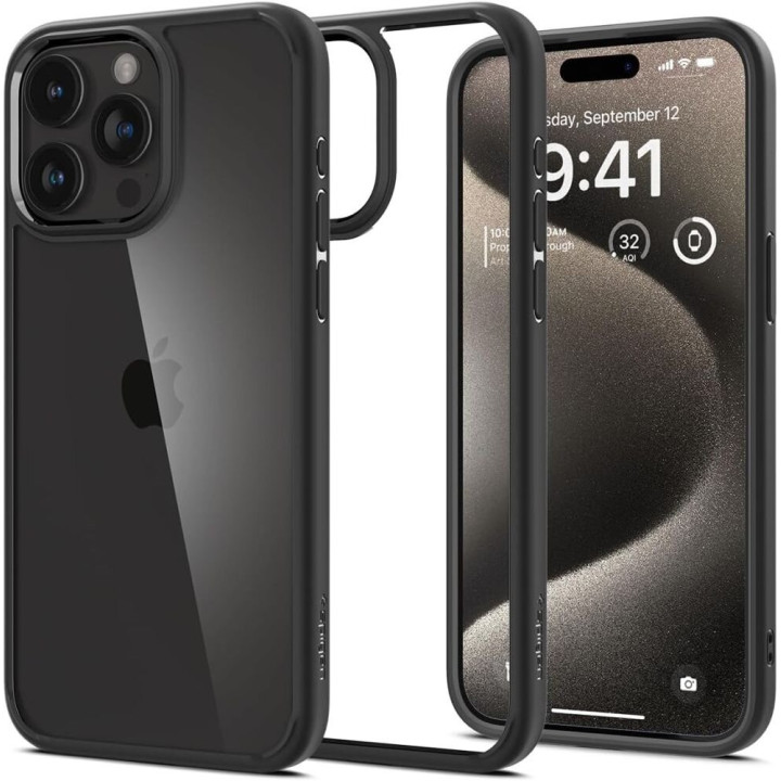 SPIGEN ULTRA HYBRID IPHONE 15 PRO MAX BLACK