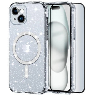 CASE MAGSAFE GLITTER IPHONE 15 CLEAR