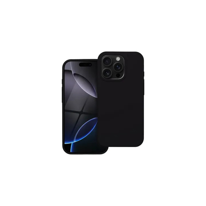 CASE SILICON IPHONE 16 PRO BLACK