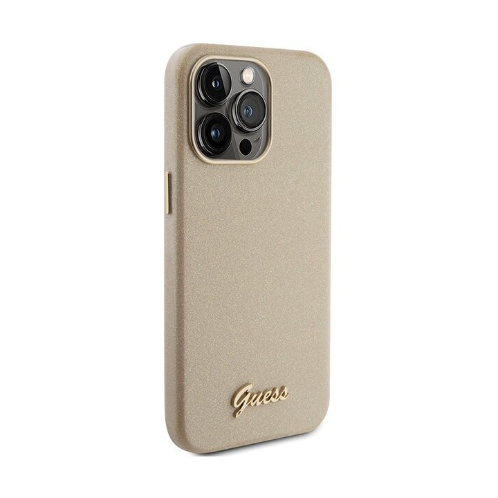 GUESS SAFFIANO IRIDESCENT IPHONE 15 PRO MAX GOLD