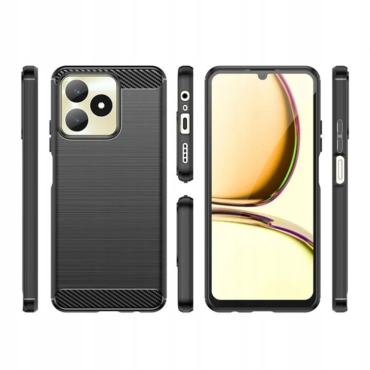 CASE CARBON REALME NOTE 50 C53 C51 BLACK