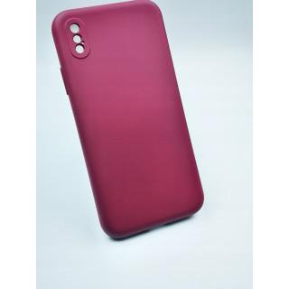 CASE SILICON IPHONE X XS BORDO