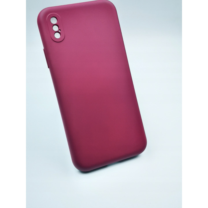 CASE SILICON IPHONE X XS BORDO