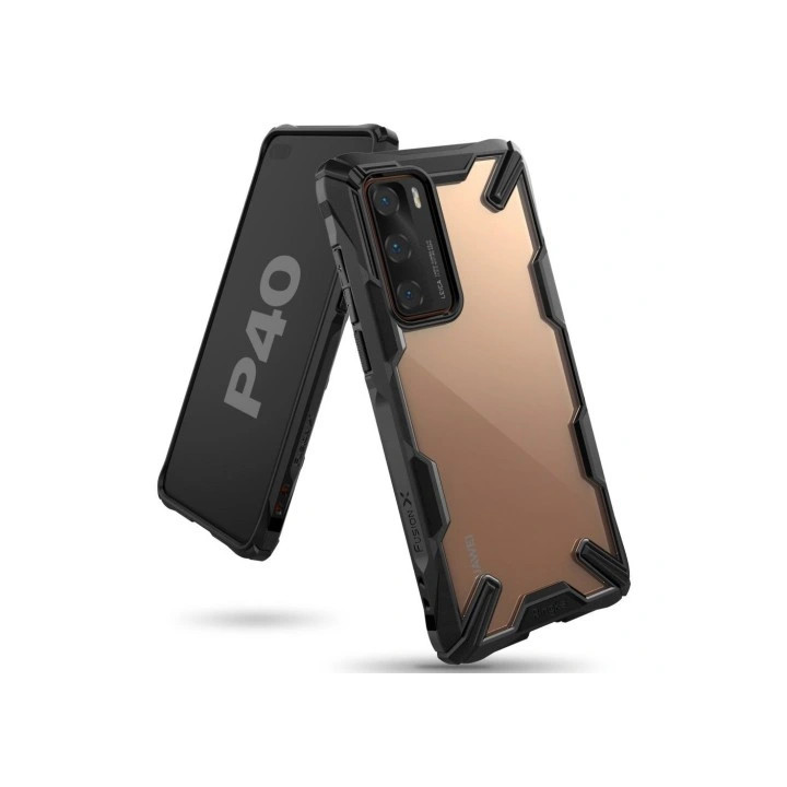 ETUI RINGKE FUSION X HUAWEI P40 BLACK