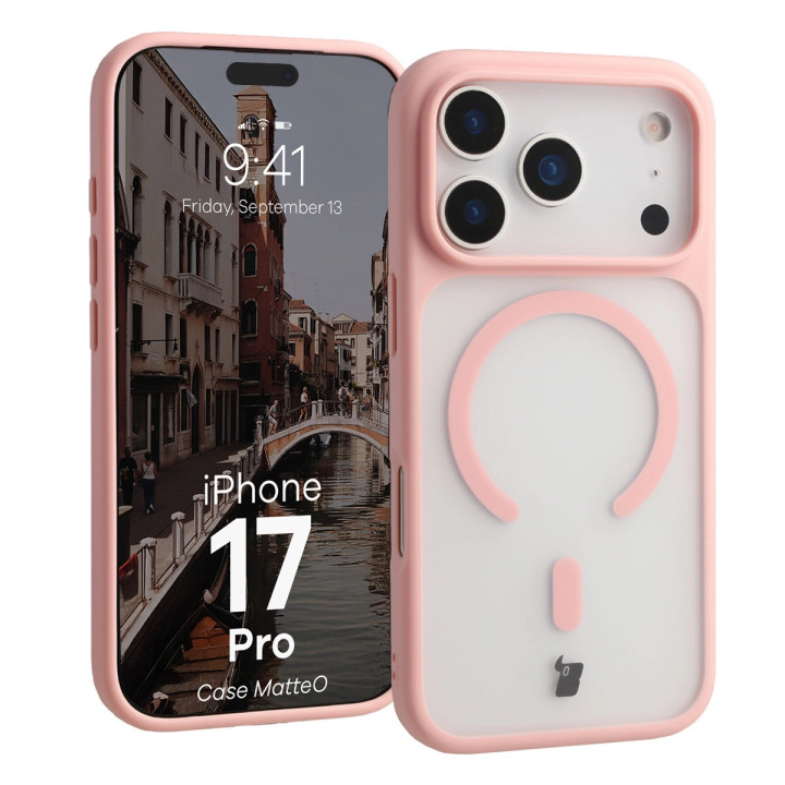 CASE BIZON MATTEO IPHONE 17 PRO PINK