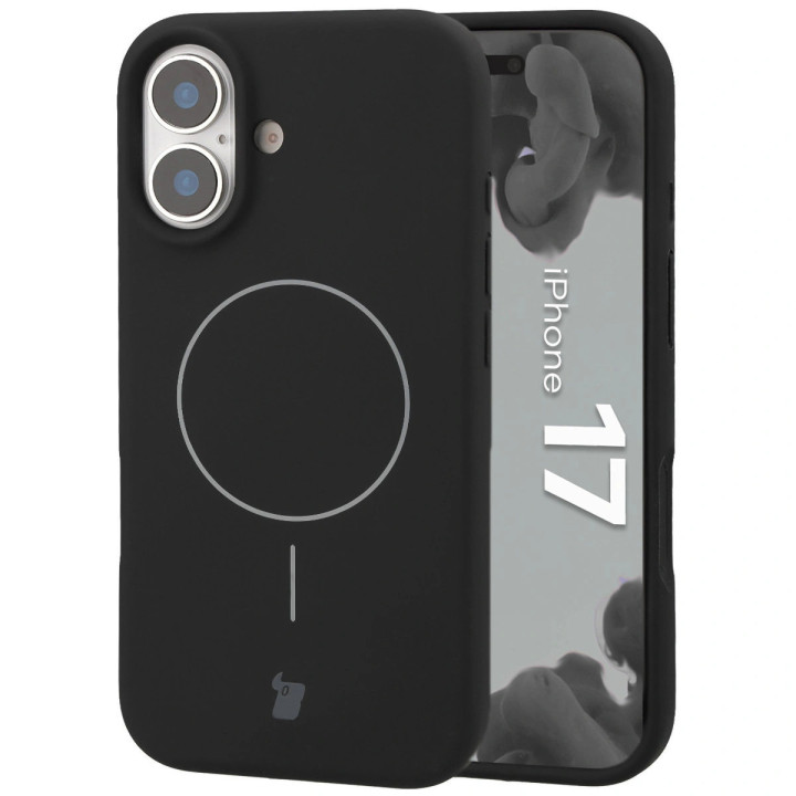 CASE BIZON SOFT MAGNETIC IPHONE 17 BLACK