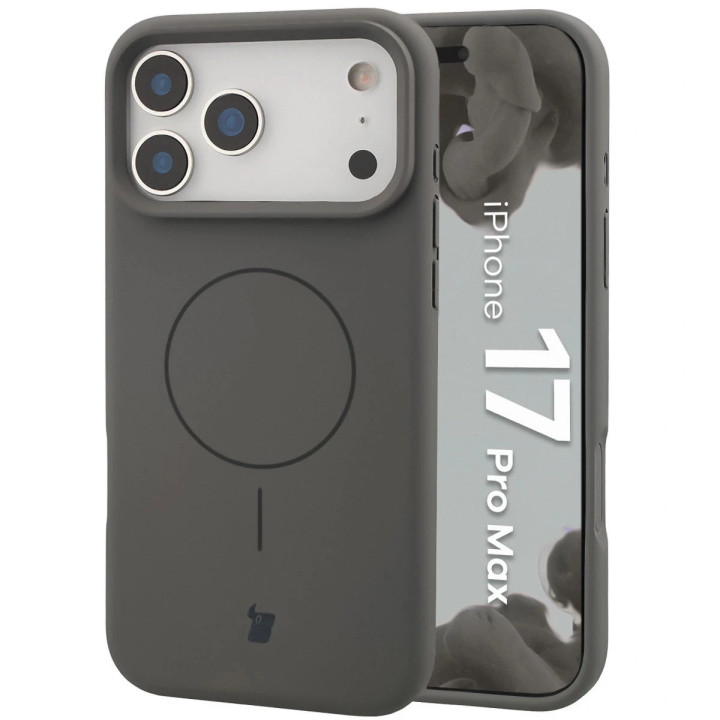 CASE BIZON SOFT MAGNETIC IPHONE 17 PRO GRAY
