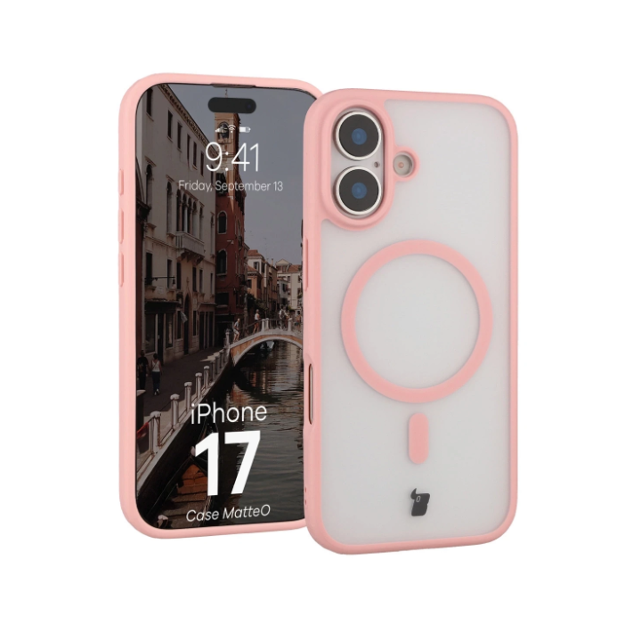 CASE BIZON MATTEO IPHONE 17 PINK