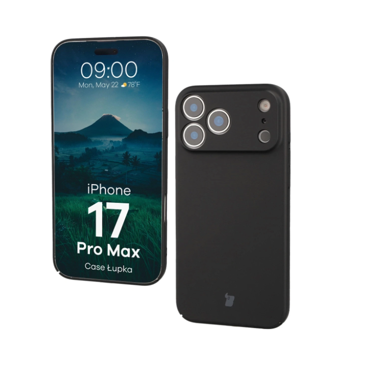 CASE BIZON ŁUPKA IPHONE 17 PRO MAX BLACK