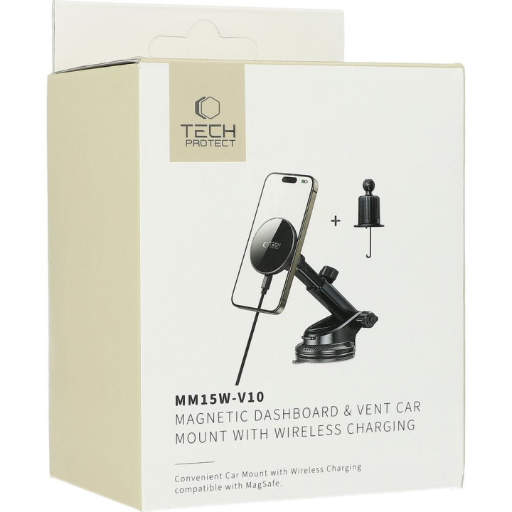 UCHWYT TECH MAG MAGSAFE KRATKA/SZYBA 15W