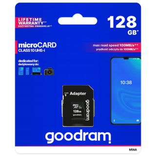 KARTA PAMIĘCI GOODRAM IMRO 128GB C10+ADAPTER