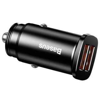 KOSTKA ŁAD SAMOCH BASEUS 30W 2XUSB BLACK