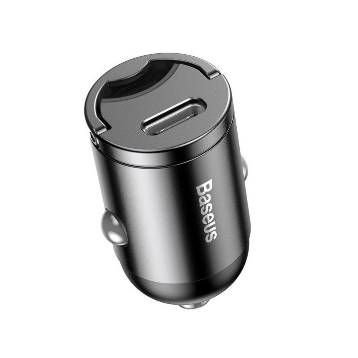 KOSTKA ŁAD SAMOCH BASEUS 30W PD USB-C GRAY