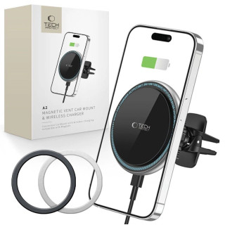 UCHWYT SAMOCH TECH A2 MAGSAFE MAGNETIC 15W BLACK