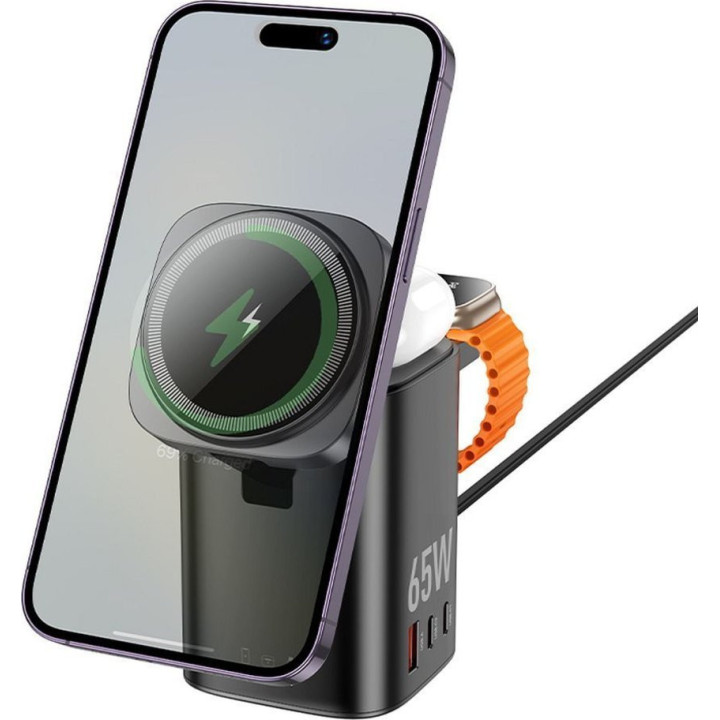 ŁAD INDUKCYJA HOCO 65W 6W1 BLACK