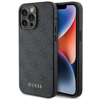 GUESS HARDCASE 4G METAL LOGO IPHONE 15 PRO GRAY