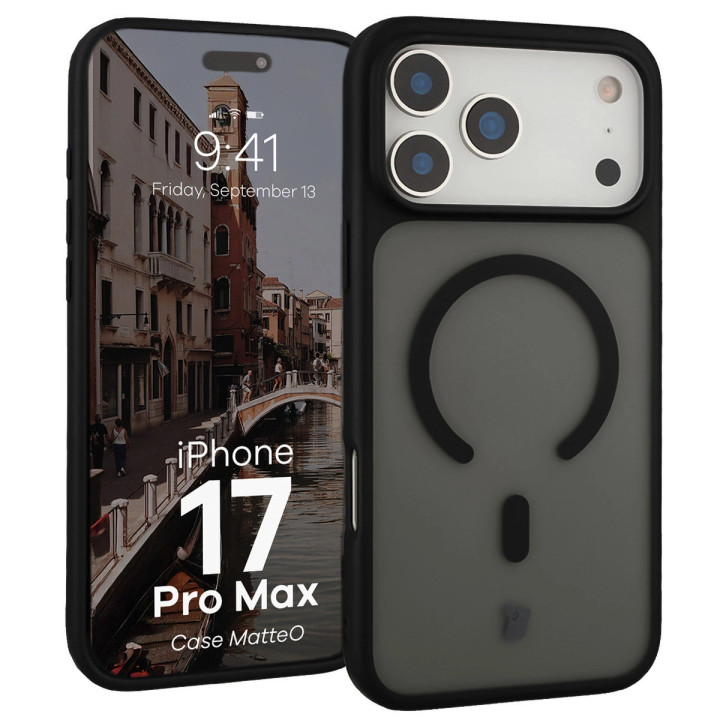 CASE BIZON MATTEO IPHONE 17 PRO MAX BLACK