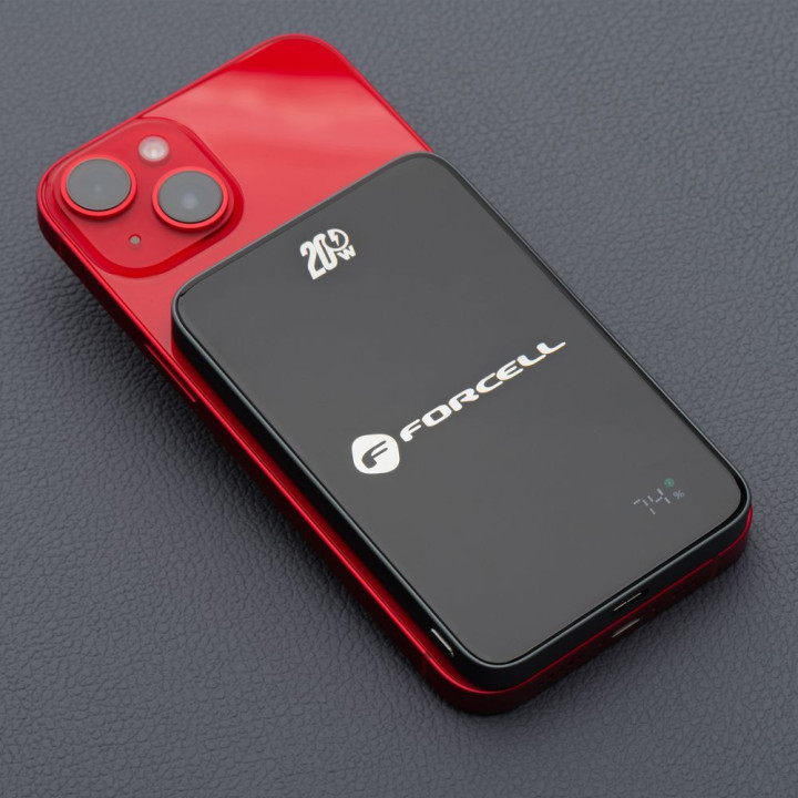 POWER BANK FORCELL 5000MAH MAGSAFE 15W BLACK