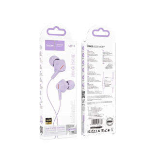 SŁUCHAWKI HOCO LIGHTNING PURPLE