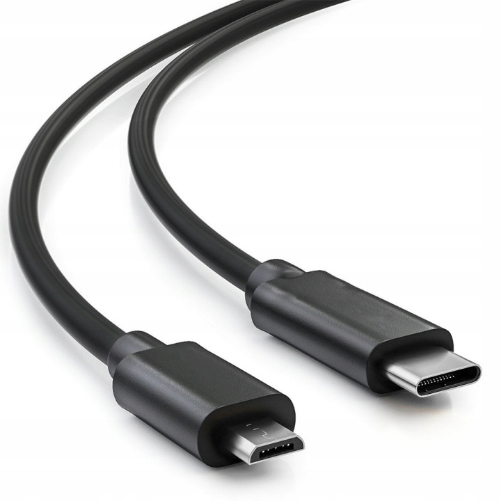 KABEL USB-C DO MICRO USB 1M BLACK