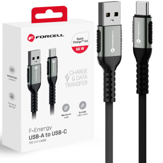 KABEL FORCELL USB-A DO TYP-C 66W 1M 