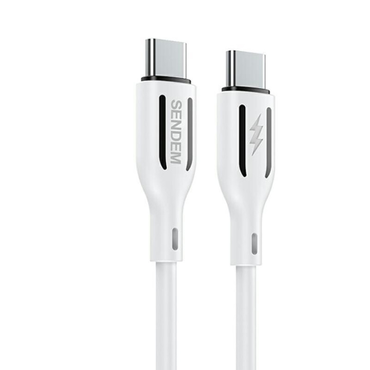 KABEL SENDEM USB-C DO USB-C 66W WHITE
